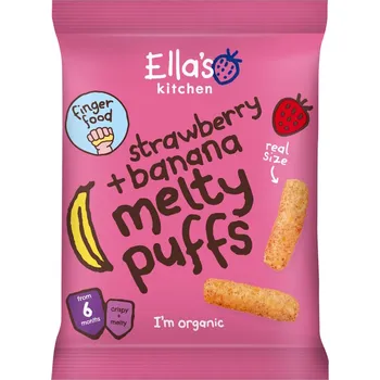 Dětská výživa ELLA'S KITCHEN Křupky jahoda a banán BIO 20 g