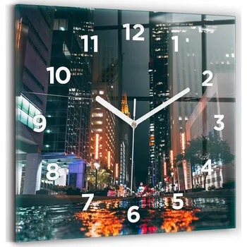 Hodiny Nástěnné hodiny Wallfluent černé 30 cm