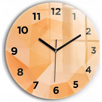 Hodiny Nástěnné hodiny Wallfluent oranžové 60 cm