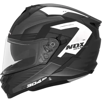 Helma na motorku Integrální helma na motorku NOX N304S CARVER matná černo-bílá