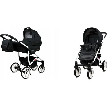 Kočárek Dětský kočárek 2v1 BabyLux LARGO – sporťák a hluboká korba, lehký, s taškou