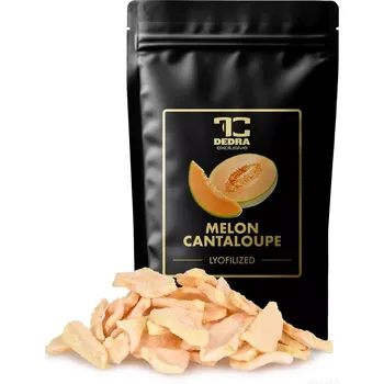 Sušené ovoce Mrazem sušené ovoce, lyofilizované plátky ŠŤAVNATÝ MELOUN CANTALOUPE 50gr