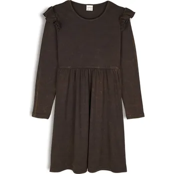 Dívčí oblečení GATE Bavlněné žebrované šaty s volánky 8Y 824-0088/88