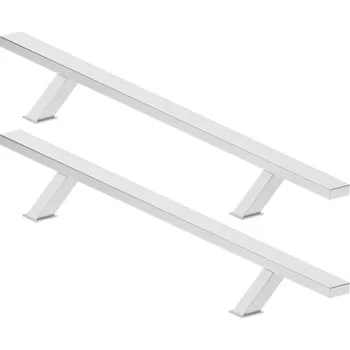 Dveřní kování Madlo 80/50 hranaté šikmé oboustranné Nerez