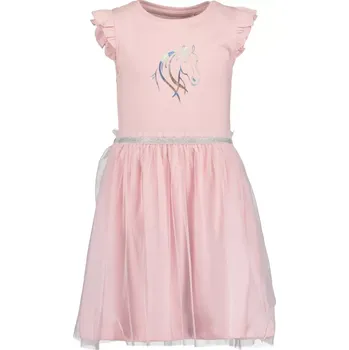 Dívčí šaty Dívčí šaty s koníčkem Blue Seven 721681 světle růžové velikost 104