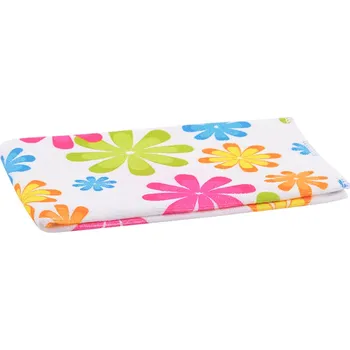 Utěrka Květovaná švédská utěrka 40x40 cm BÍLÁ