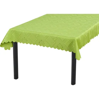 ubrus Žakárový ubrus KUBE zelený 140x180 cm