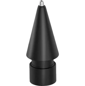 Náhradní hrot se stříbrnou špičkou pro Apple Pencil 1 / 2 / USB-C / Pro - styl 3.5 - černý