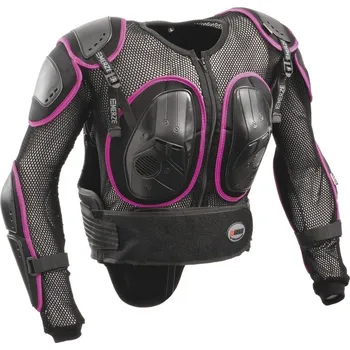 Motocyklový chránič hrudi a pátěře Chránič těla em8 lady, emerze, dámský (černá/fialová, vel. xl)