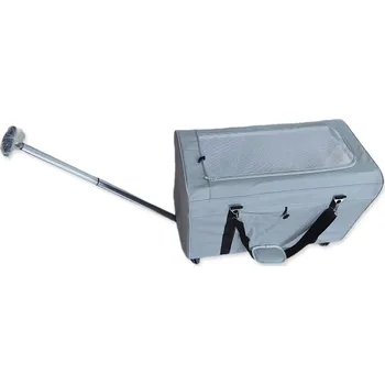 přepravka pro zvíře PawHut Přepravní box 76x38x46cm šedý