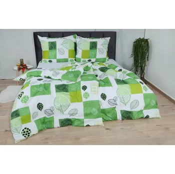 Povlečení Bavlněné povlečení BASIC 4dílné VADRA limetkové