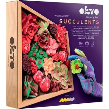 Modelovací hmota OKTO Sukulentní modelovací sada 21 x 21 cm DESIRE