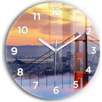 Hodiny Nástěnné hodiny Wallfluent žluté 60 cm