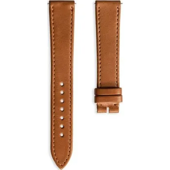 Řemínek na hodinky Kožený řemínek Vulcain Plain hnědý - 22 mm x 18 mm + 5 let záruka a dárek ZDARMA