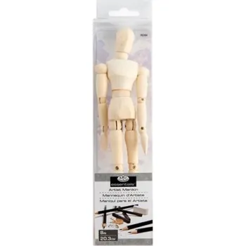 Dřevěná hračka Dřevěný manekýn na podstavci 20.3 cm