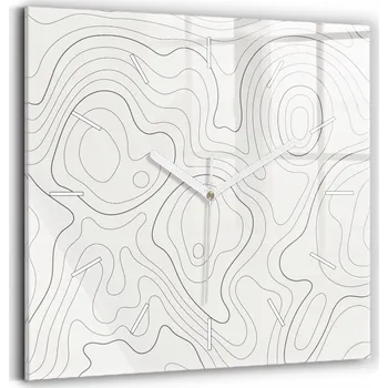 Hodiny Nástěnné hodiny Wallfluent bílé 30 cm