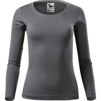 Dámské tričko MALFINI Dámské bavlněné triko Malfini s dlouhým rukávem 160 g/m Barva: šedá ocelová, Velikost: XL
