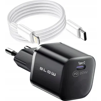 VÝKONNÁ RYCHLÁ MINI SÍŤOVÁ NABÍJEČKA USB-C 20W QC 3.0 IPHONE + KABEL