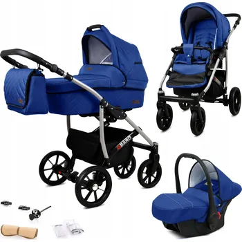 Kočárek Dětský kočárek 3v1 BabyLux Qbaro: sporťák, hluboká korba a autosedačka