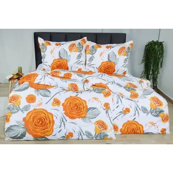 Povlečení Povlečení mikrosatén RIDA oranžové