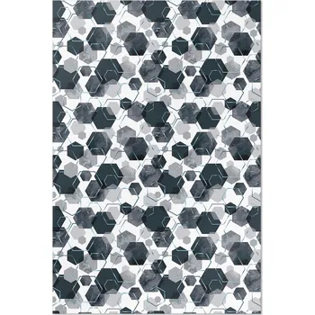 Obraz Dekorativní vinylový Koberec do obýváku Akvarelové a lineární šestiúhelníky 60x90 cm