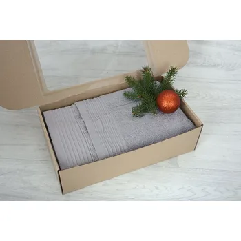 Sada ručníků a osušek Dárkový balíček ručníku a osušky DESA šedý