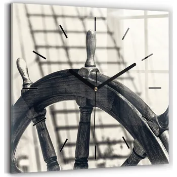 Hodiny Nástěnné hodiny Wallfluent černé 30 cm