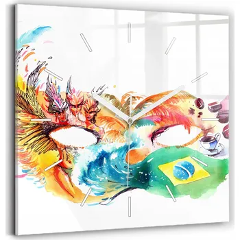 Hodiny Nástěnné hodiny Wallfluent zelené 30 cm