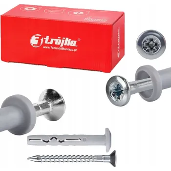 Hmoždinka Hmoždinka hmoždinky rychlá montáž univerzální TRÓJKA KSMK 6X80 | 100ks