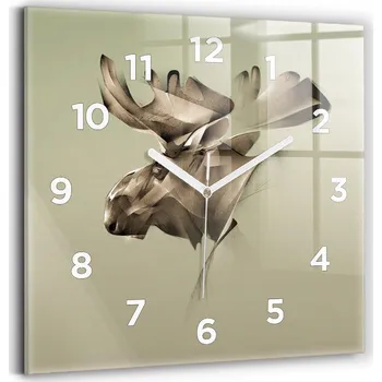 Hodiny Nástěnné hodiny Wallfluent hnědé 30 cm