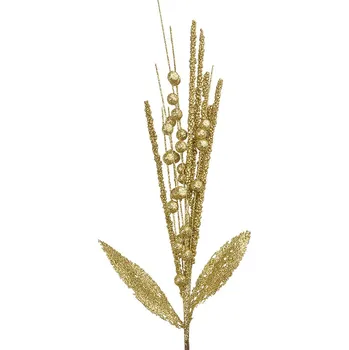 umělá květina Clayre & Eef - Umělá větvička s vánočními květy 66131