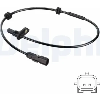 Přislušenství brzdového systému Snímač, počet otáček kol DELPHI SS20747