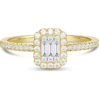 Prsten Zlatý prsten AURINO se zirkony R27454FCZZ4Y-54