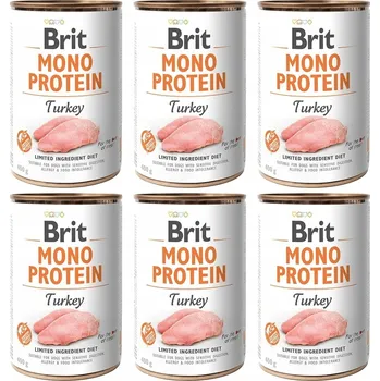 Krmivo pro psa Brit Mono Protein Turkey 6x400g Vlhké krmivo monoproteinové pro psy