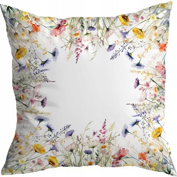 Povlečení DEKORAČNÍ POVLEČENÍ NA POLŠTÁŘ 45X45 CM JARO KVĚTY LUK VZOR 381