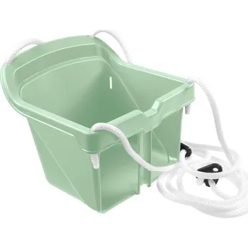 Dětská houpačka MOCHTOYS Houpačka pro nejmenší (pastelově zelená)