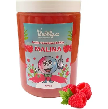 Bubbly.cz Práskací kuličky do Bubble Tea 1 kg, malina