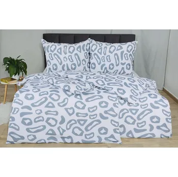 Povlečení Krepové povlečení BASIC prodloužené PARDA šedé