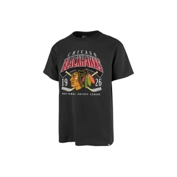 Pánské tričko Triko NHL Brand 47 - ECHO Tee - Chicago Blackhawks, Velikost SR M (175 - 180 cm)
