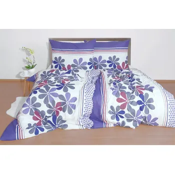 Povlečení Bavlněné povlečení BASIC RISA fialové