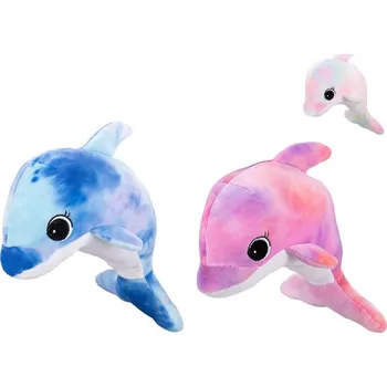 plyšák Delfín plyšový 23 cm - mix barev (modrá, fialová, růžová)