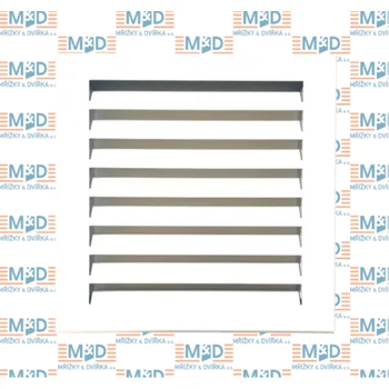 Větrací mřížka M&D Fasádní mřížka + závěsný rám 250 x 250 mm