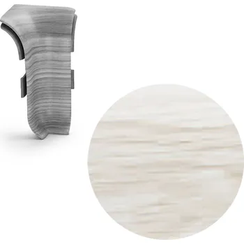 SALAG AP28 vnitřní růžek k liště NGF56, PVC Gympie bílý, 56 mm, 1 ks