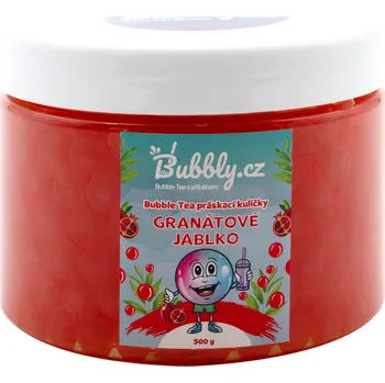 Bubbly.cz Práskací kuličky do Bubble Tea 500 g, granátové jablko