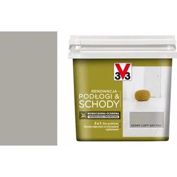 Barva na dřevo V33 Barva barva na dřevo, nábytek, dlaždice 0,75 l, šedý loft satén