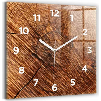 Hodiny Nástěnné hodiny Wallfluent, odstíny hnědé, 30 cm