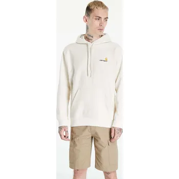 Pánská mikina Mikina Carhartt WIP Hooded American Script Sweat UNISEX Natural XS