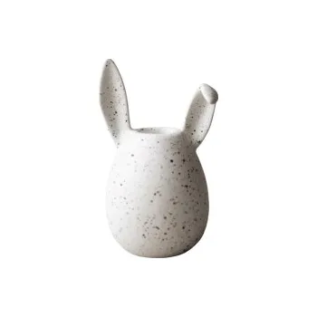 Svícen Velikonoční svícen Rabbit White Dot 13 cm