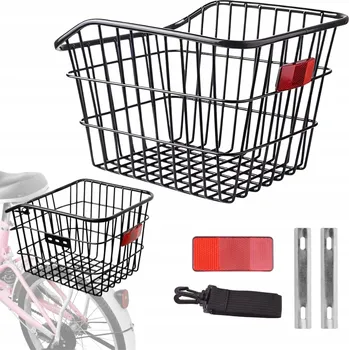 Košík na láhev Zadní košík na kolo Gearox KOVOVÝ KOŠÍK NA KOLO černý