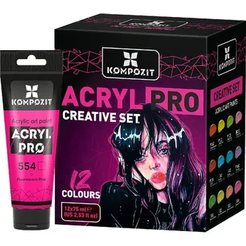 Speciální výtvarná barva Sada akrylových barev ACRYL PRO CREATIVE